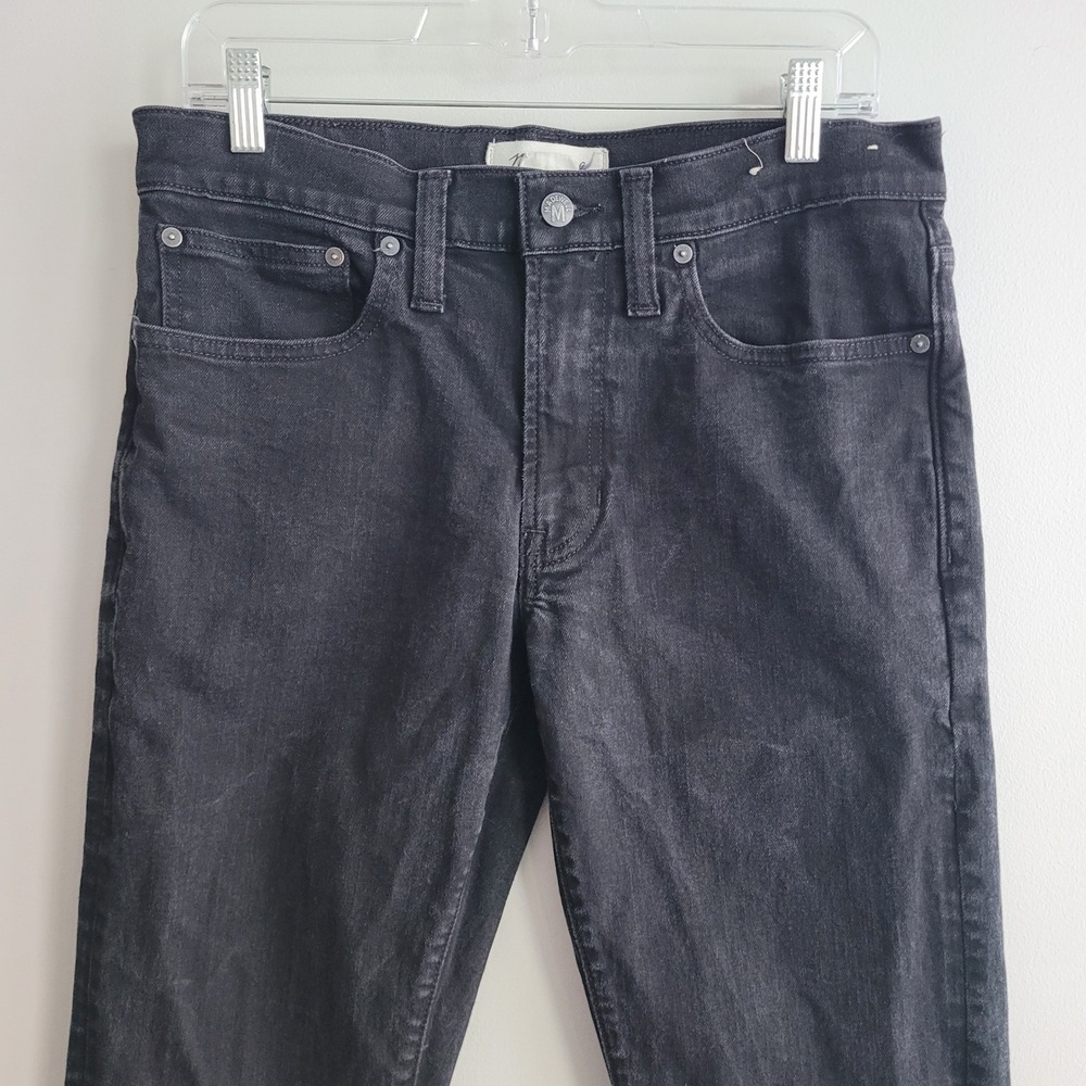 Madewell 32 X 32 black slim‎ denim jeans classic basics grunge goth alternative - Picture 6 of 16